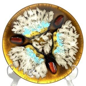 Edward Star Mid Century Enameled Copper Art Dish for Gumps San Francisco